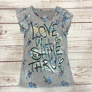 Girls Love Will Shine Short Sleeve Fashion Top